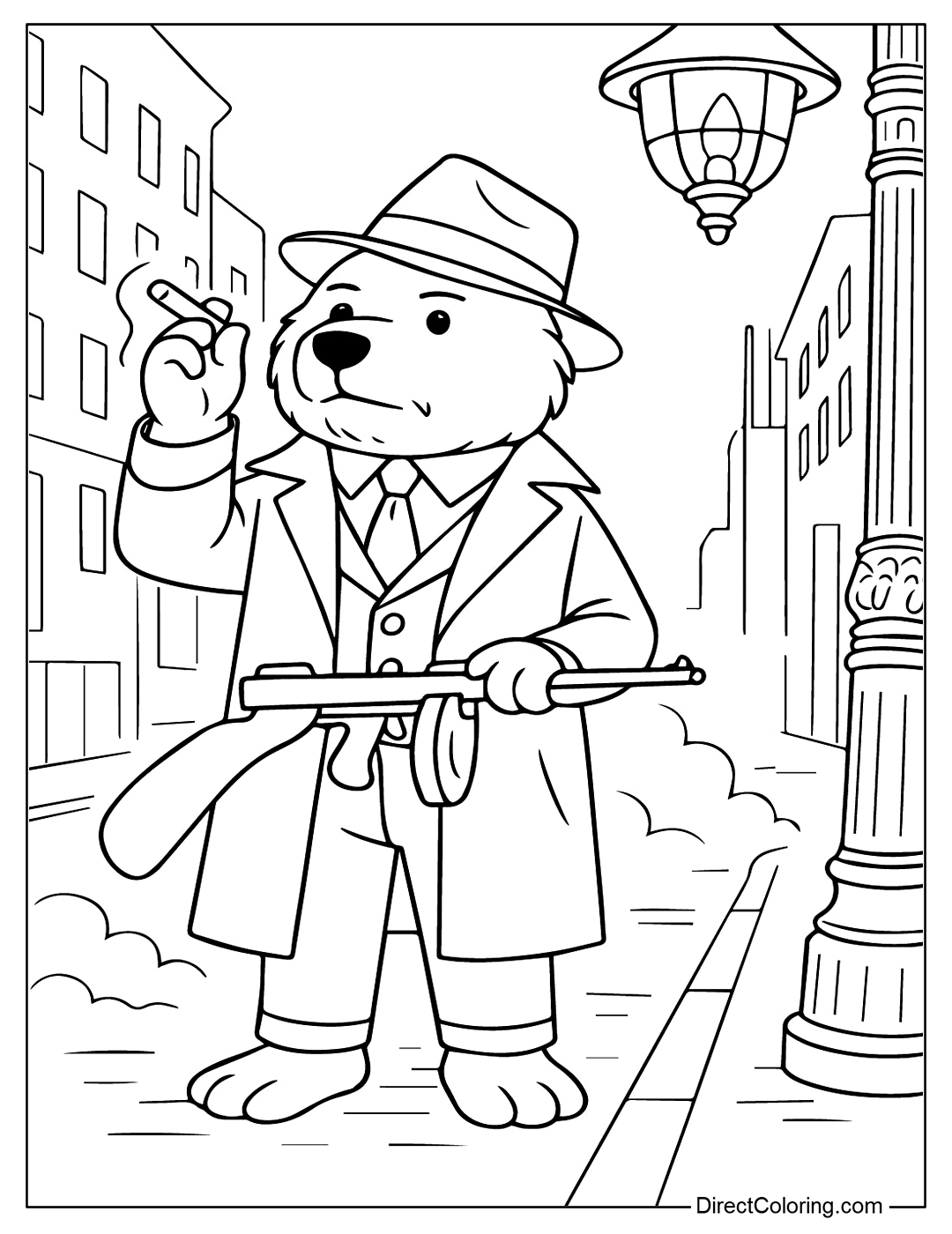 Bobrito Bandito Coloring Page